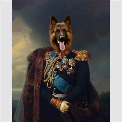 Personalized Masterpiece Portrait of Count Pavel Kiselev from Photo for A Dog,by myDaVinci - myDaVinci